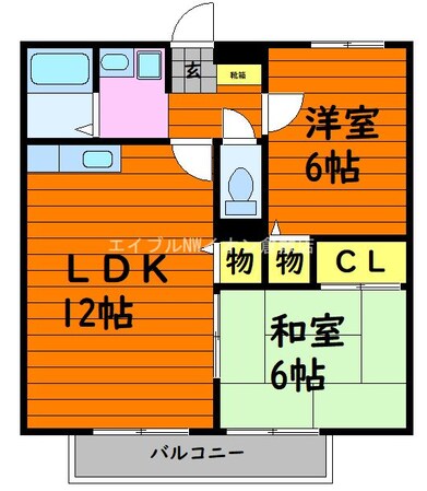 アルテ片島　B棟の物件間取画像